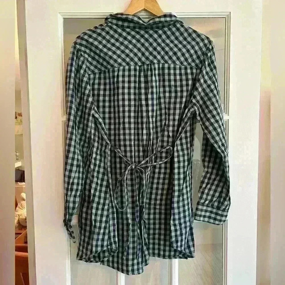 Liz Lange maternity Henley flannel top size L - Picture 2 of 3